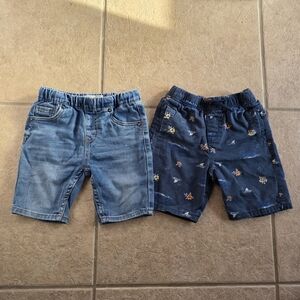 Kids Denim and Printed Shorts Set 2 pcs Shorts Levi's blue denim shorts 6-7y & G